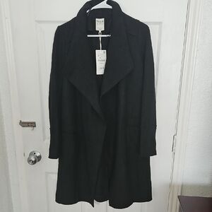 Zara Elegant Black Trench Coat